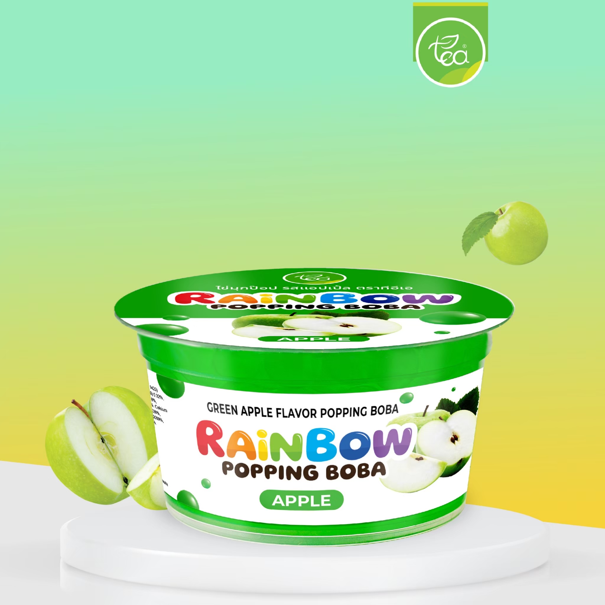 ไข่มุกป๊อป เรนโบว์ ป๊อปปิ้ง  รสแอปเปิ้ล 130 กรัม