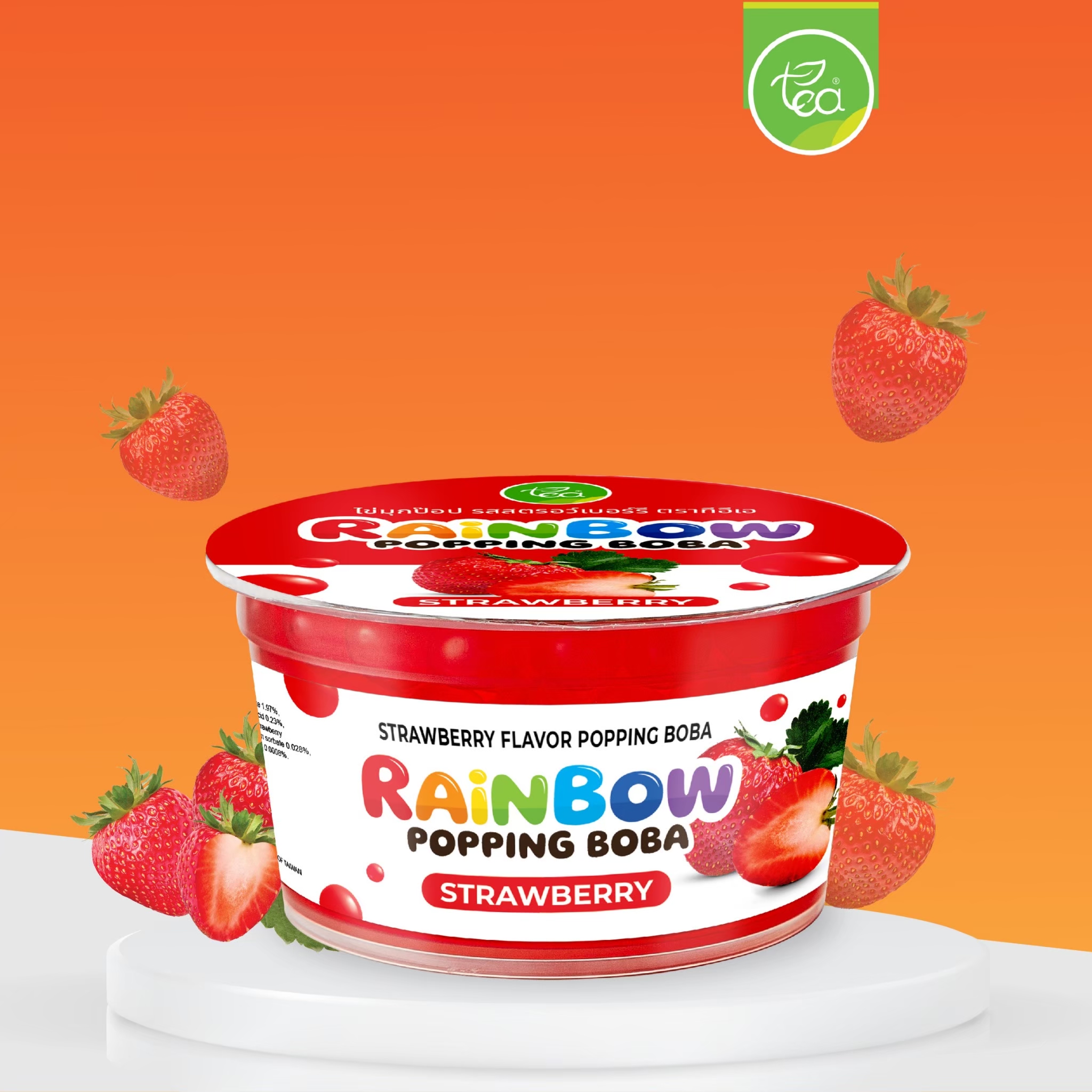 Rainbow Popping - Strawberry Flavor 130 g