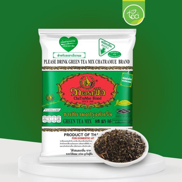 ชาตรามือ ใบชาเขียว กลิ่นมะลิ บรรจุ 200 กรัม